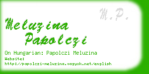 meluzina papolczi business card